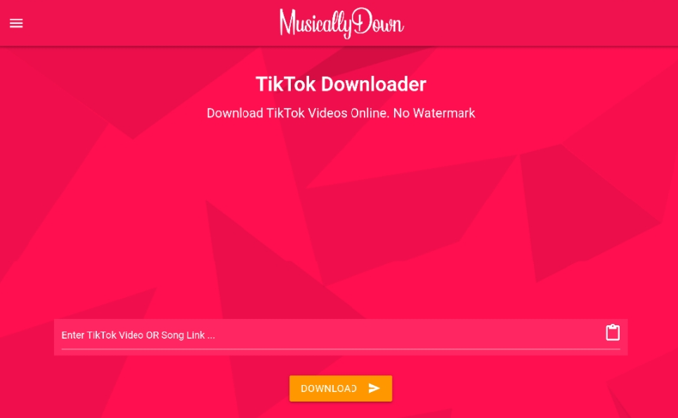 Langkah 2. Cara Download Sound di TikTok Melalui MusicallyDown